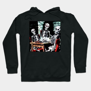 Skulls and Skeletons at Horror Feast Hoodie